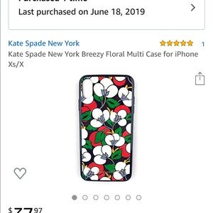 Kate Spade IPhone X phone case